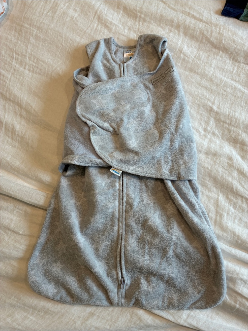Halo Gray Star Sleep Sack Swaddle